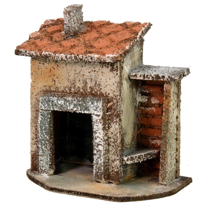 Single house with tool shed 11x7x11 cm h