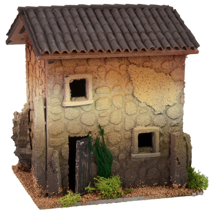 Stone effect house cm 18x13x19,5h