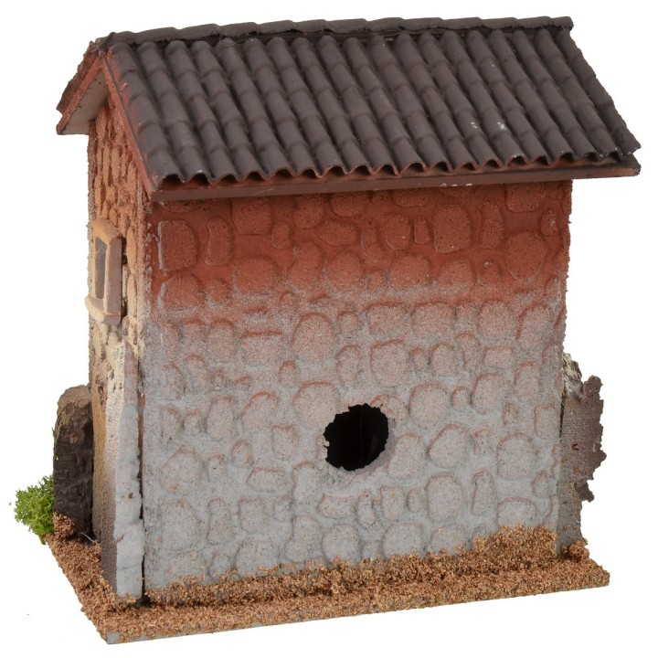 Stone effect house cm 18x13x19,5h