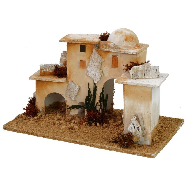 Minaret with three arches cm 20x12x11.5 h for statues 5-6 cm