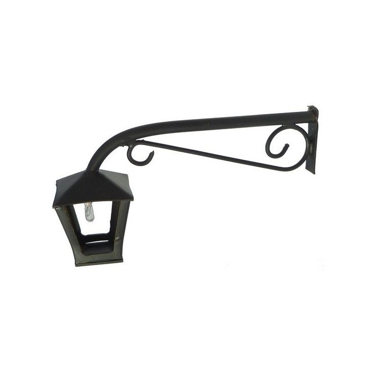 Lampione a muro grande con microlampada 12V.