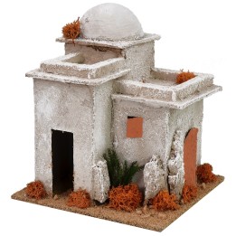 Palestinian minaret finished on all sides 16x16x18h cm