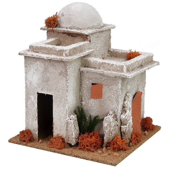 Palestinian minaret finished on all sides 16x16x18h cm