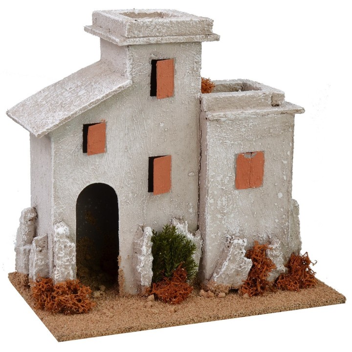 Palestinian house cm 20x12x19,5 h for 8 cm statues