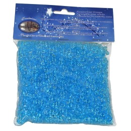 Bolsa de granillo de gemas pequeñas color celeste 150 gr