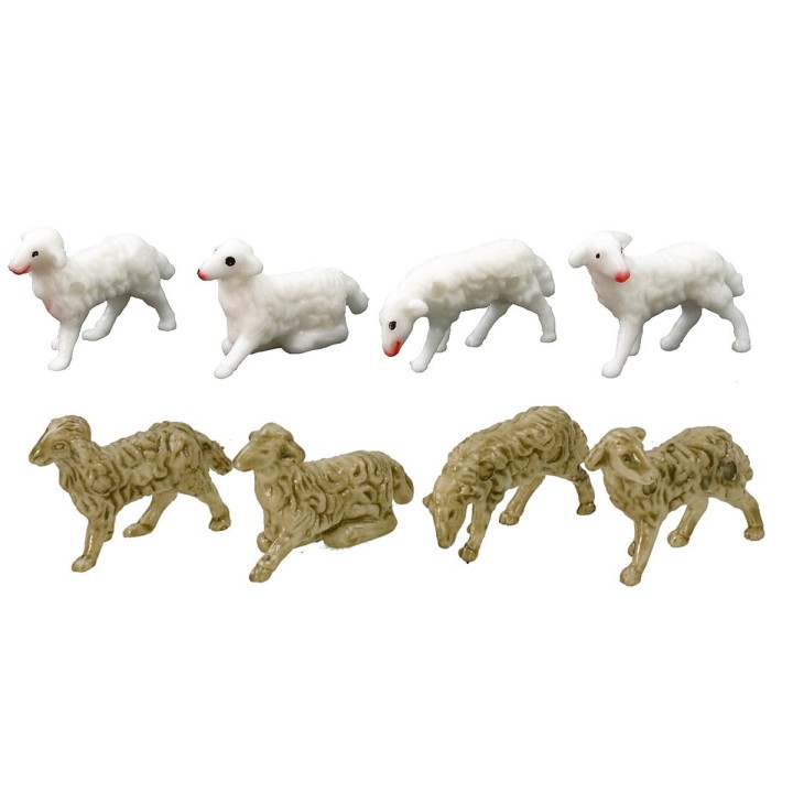 Establecer 8 ovejas de 2,5 cm