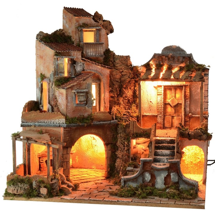 Illuminated crib with functioning waterfall cm 60x45x61 h