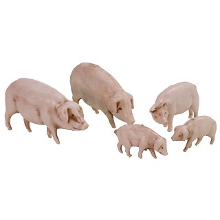 Set de 5 cerdos Landi Moranduzzo para estatuas de 10 cm