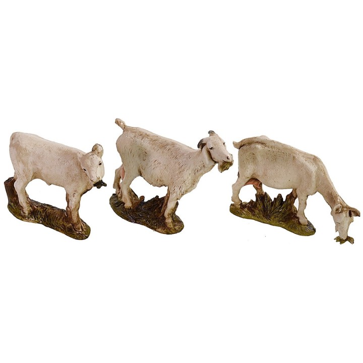 Juego de 2 cabras y ternero serie 10 cm Landi Moranduzzo