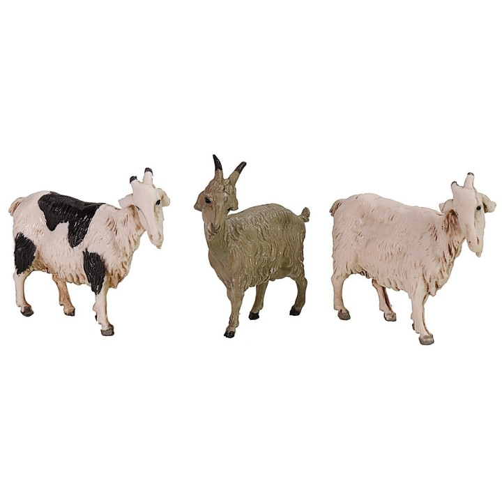 Set of 3 Landi Moranduzzo goats for statues 10 cm