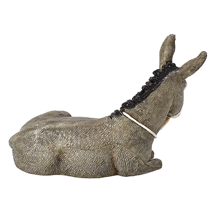 Asino sdraiato con briglie Landi Moranduzzo per statue 13 cm
