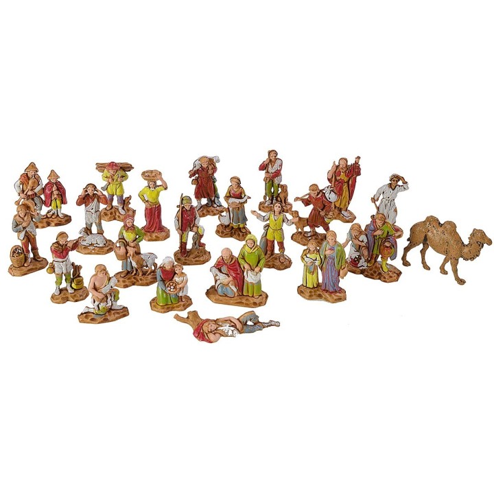 21 Personaggi + cammello cm 3,5 -