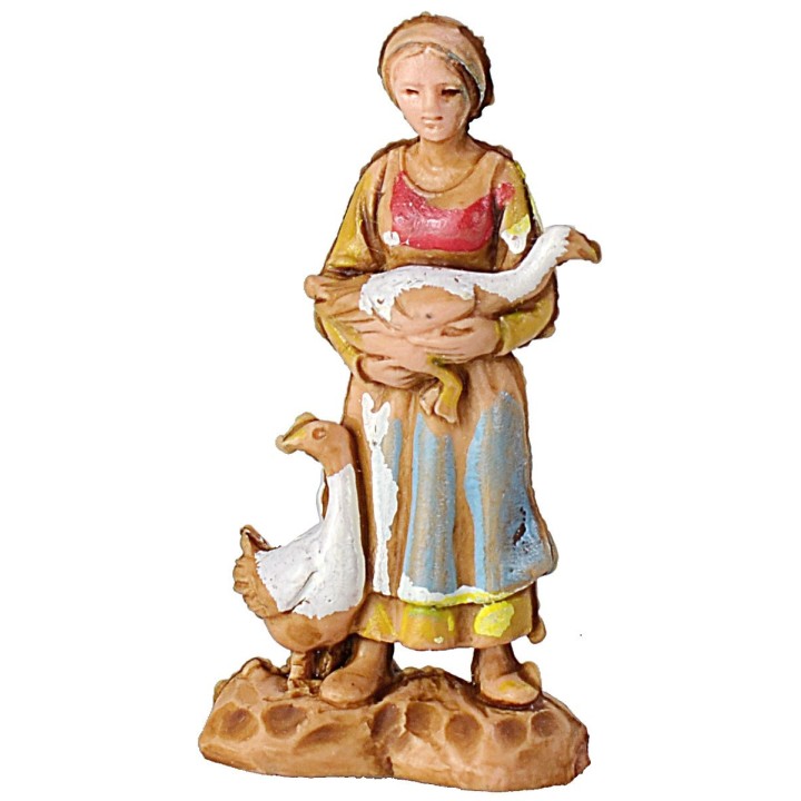 21 Personaggi + cammello cm 3,5 -Statue presepe Landi Moranduzzo