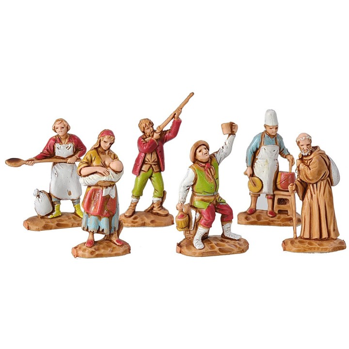 Conjunto de 6 estatuas Landi de 3,5 cm - 0369
