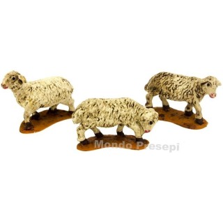 Conjunto de 3 ovejas para estatuas de 5 cm