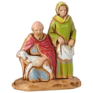 Man and woman with lamb 3.5 cm Landi
