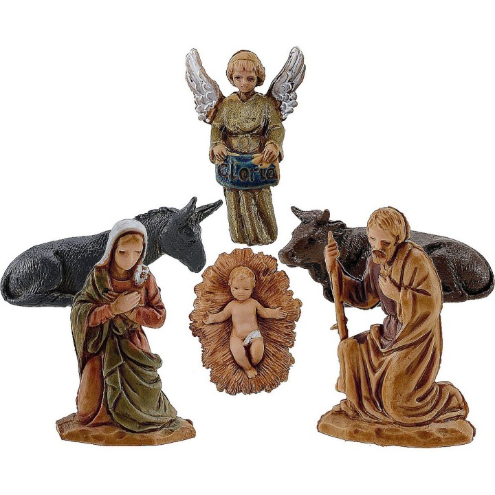 Nativity 6 subjects series 3.5 cm Landi Moranduzzo