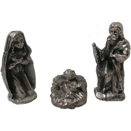 Nativity 1,8 cm in metal 3 subjects