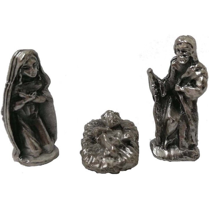 Nativity 1,8 cm in metal 3 subjects