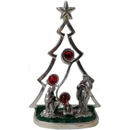 Natividad con árbol de metal cm 3,4x2,4x5,4 h