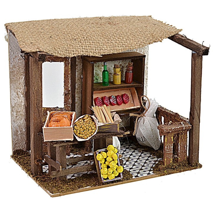 Grocery store for Nativity scene cm 20x14x17 h