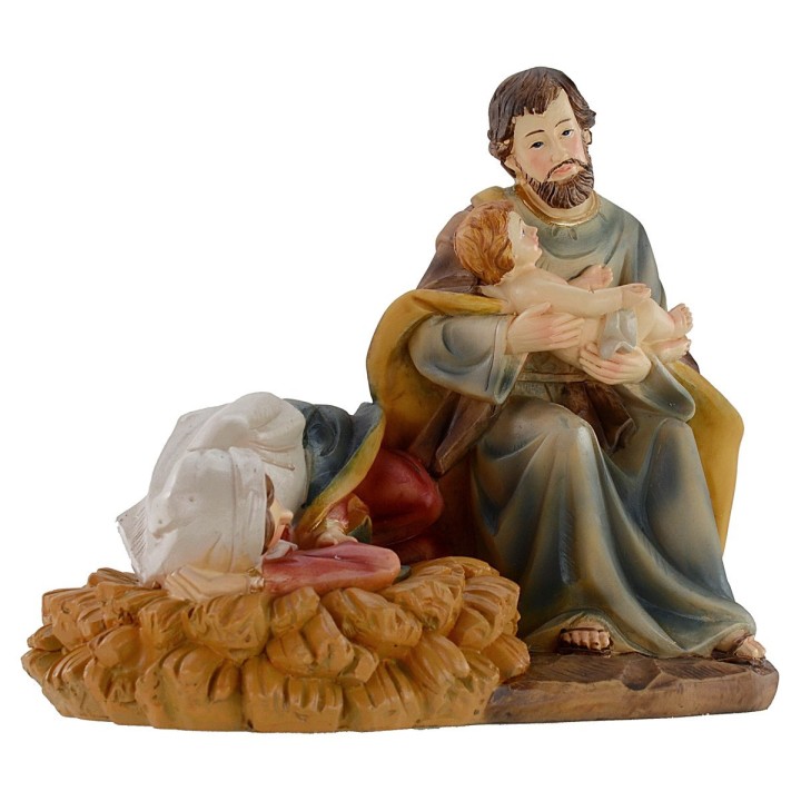 Natividad en resina de 19x12,5x17 cm h serie 19-20 cm