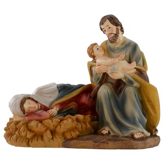Natividad de resina cm 11x7x9,8 h serie 12 cm
