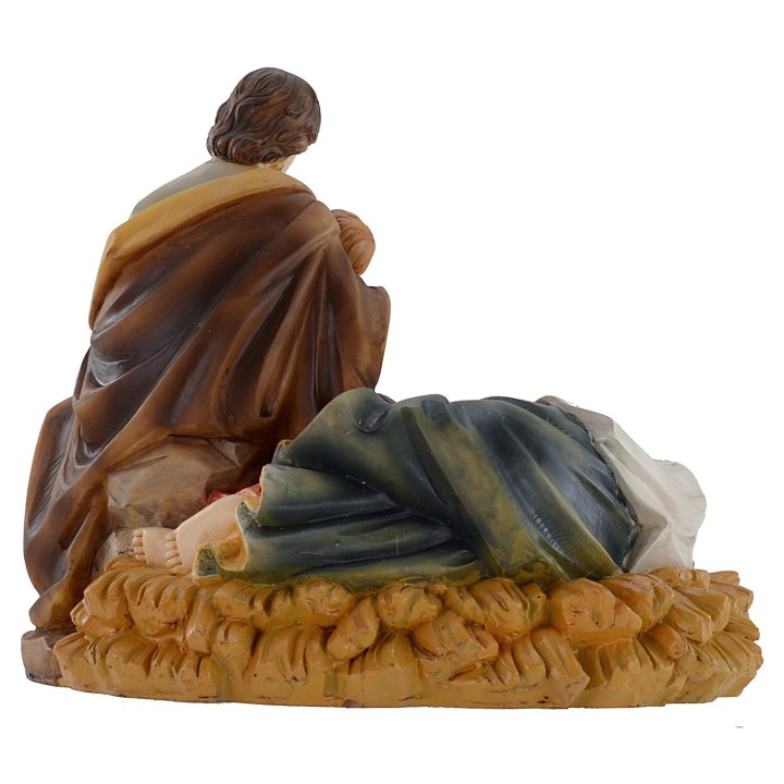 Natividad de resina cm 11x7x9,8 h serie 12 cm