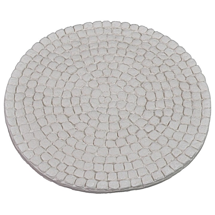 Circular square paving with cobblestones ø 20.5 cm