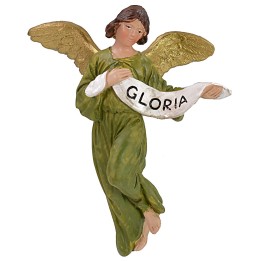 Glory Angel in painted resin 12 cm Landi economic series