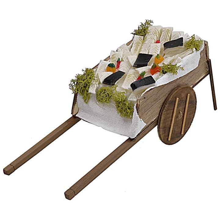 Wagon with fish in wax cm 22,5x8,7x7,8 h