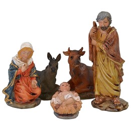 Nativity 5 subjects cm 15 in resin