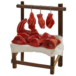 Banco con carne en cera cm 9x5,5x13 h