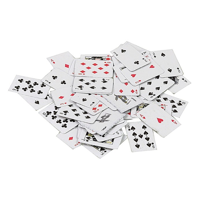 Deck of playing cards 1x2 cm
