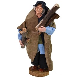 Lumberjack with wood 12 cm