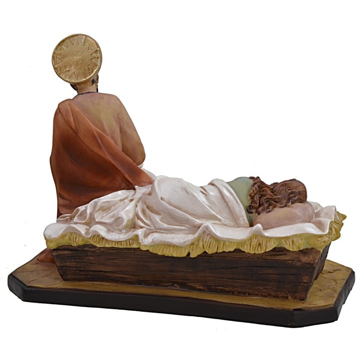 Natividad reclinada en resina cm 28,5x16,5x22 h