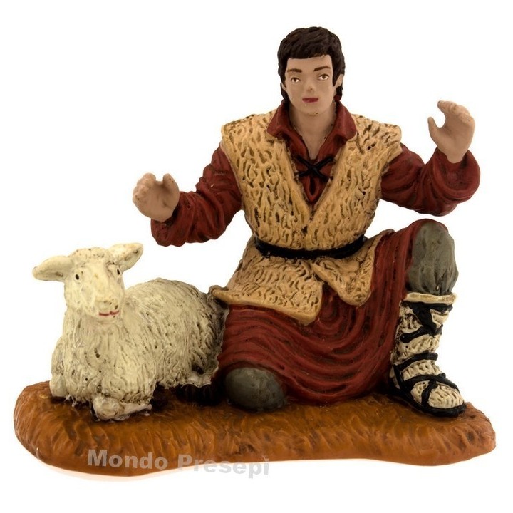 Shepherd with sheep series 10 cm Oliver