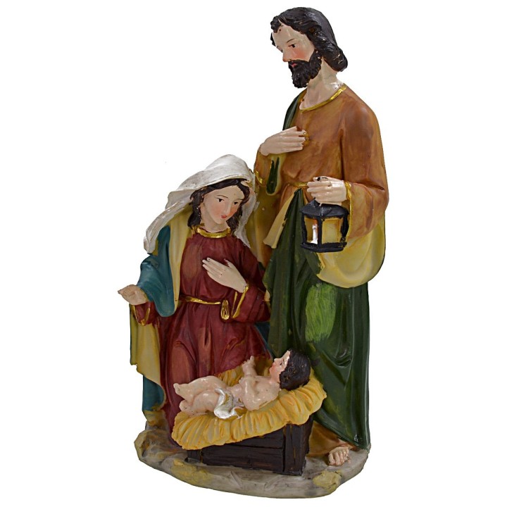 Natividad en resina de 14x10,5x26 cm h