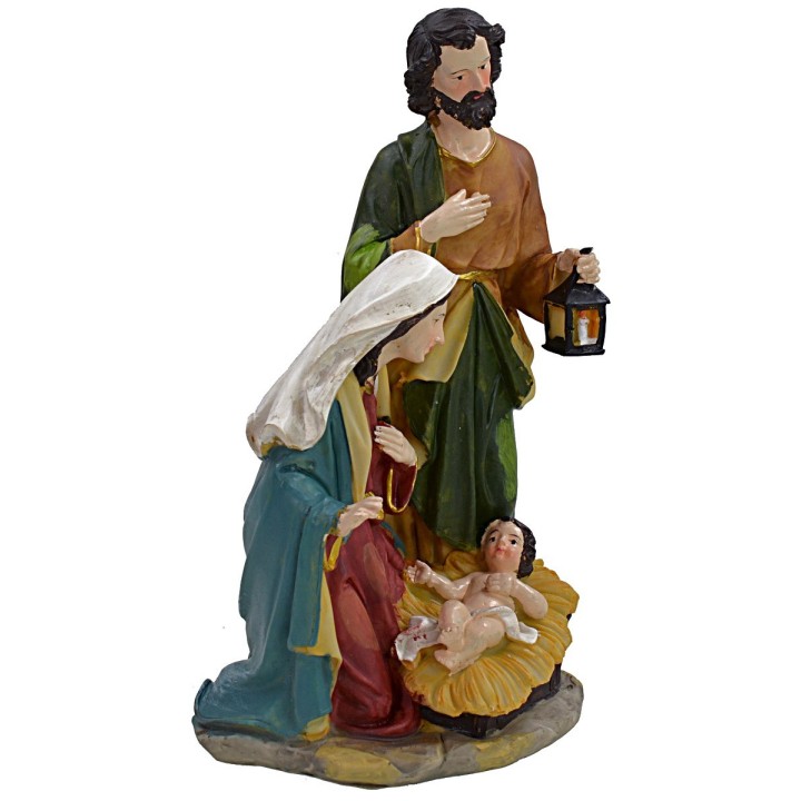 Natividad en resina de 14x10,5x26 cm h
