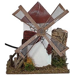 Working circular windmill with wooden shovel cm 19x12x22 h