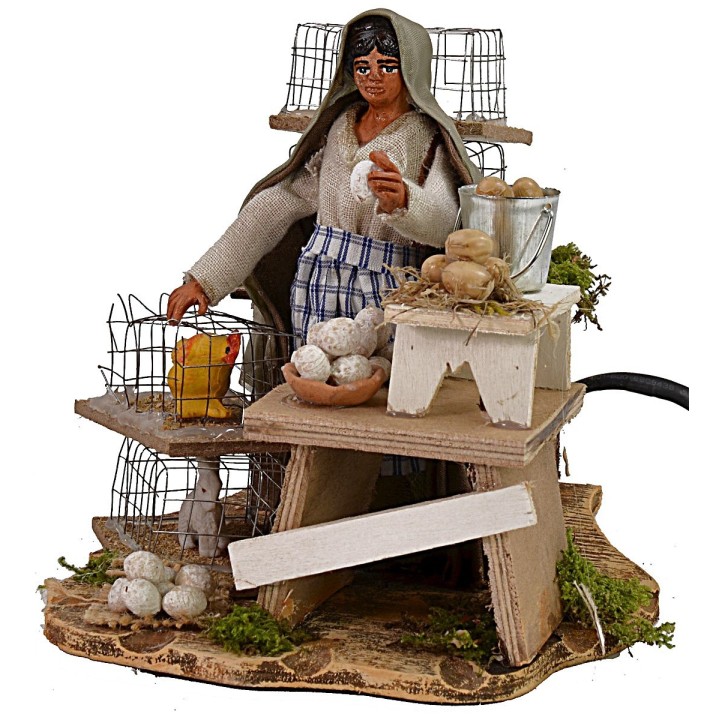 Moving egg seller h 12 cm