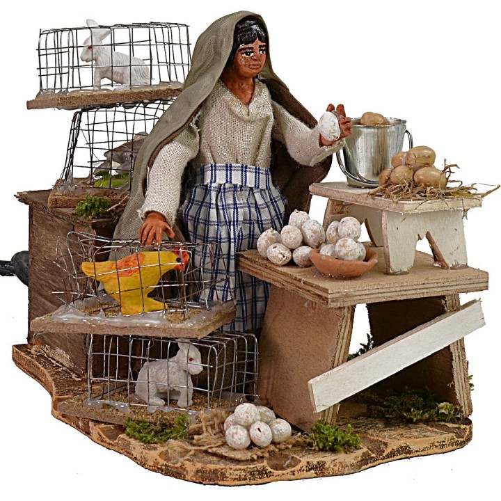 Moving egg seller h 12 cm