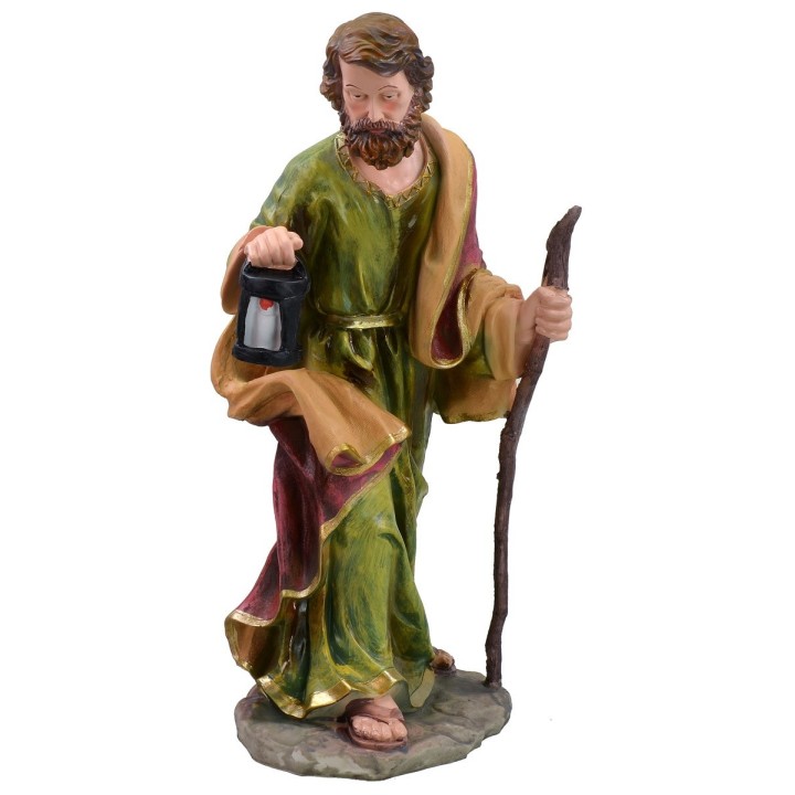 Natividad 10 figuras en resina h 50 cm
