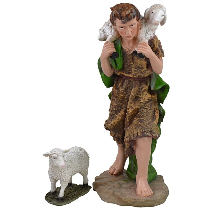 Nativity 10 subjects in resin h 50 cm