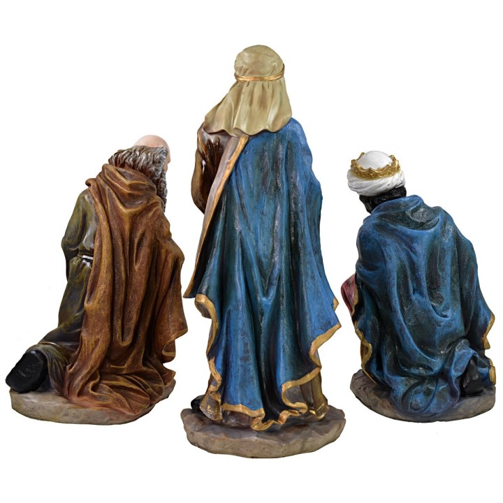 Nativity 10 subjects in resin h 50 cm