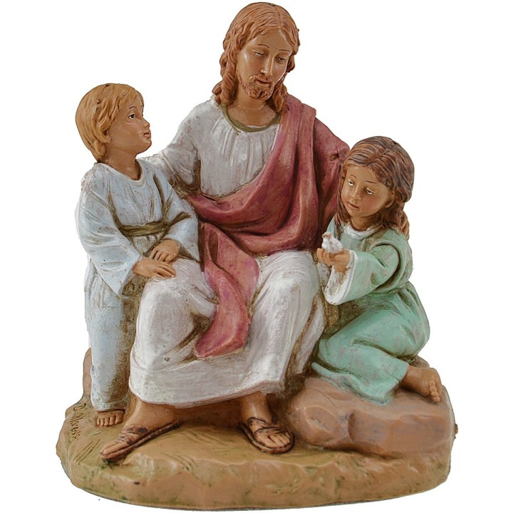 Cristo con niños 12 cm Fontanini