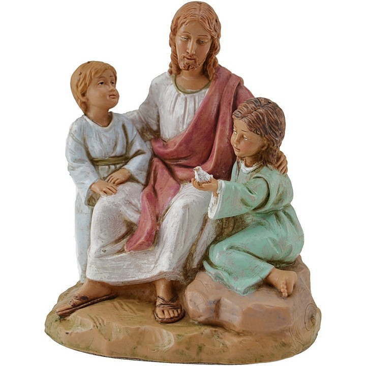 Cristo con niños 12 cm Fontanini