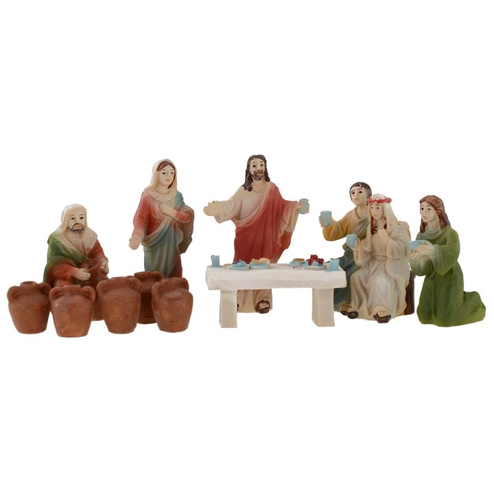 Estatuas Pascuales escena Bodas de Caná 5 cm