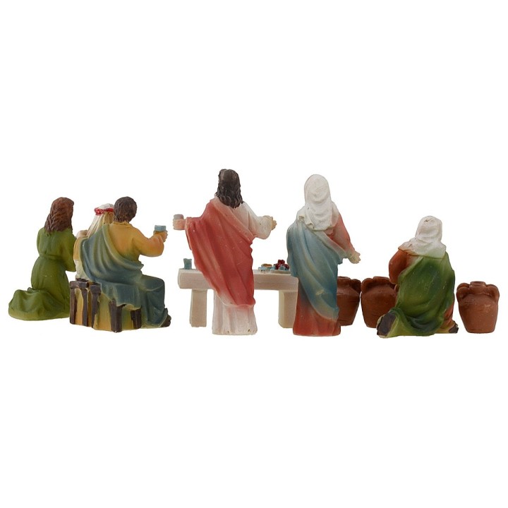 Statue Pasquale scene Nozze of Cana 5 cm