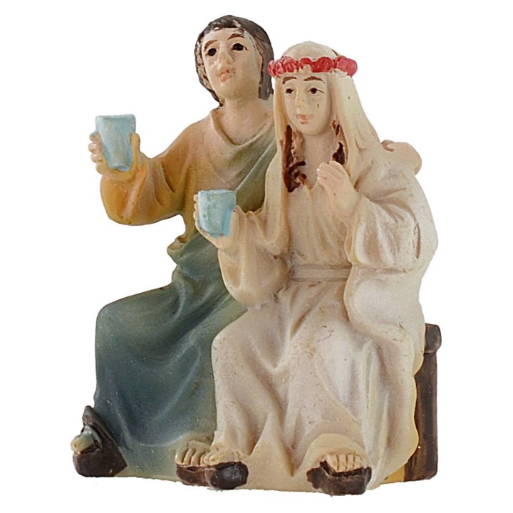 Statue Pasquale scene Nozze of Cana 5 cm